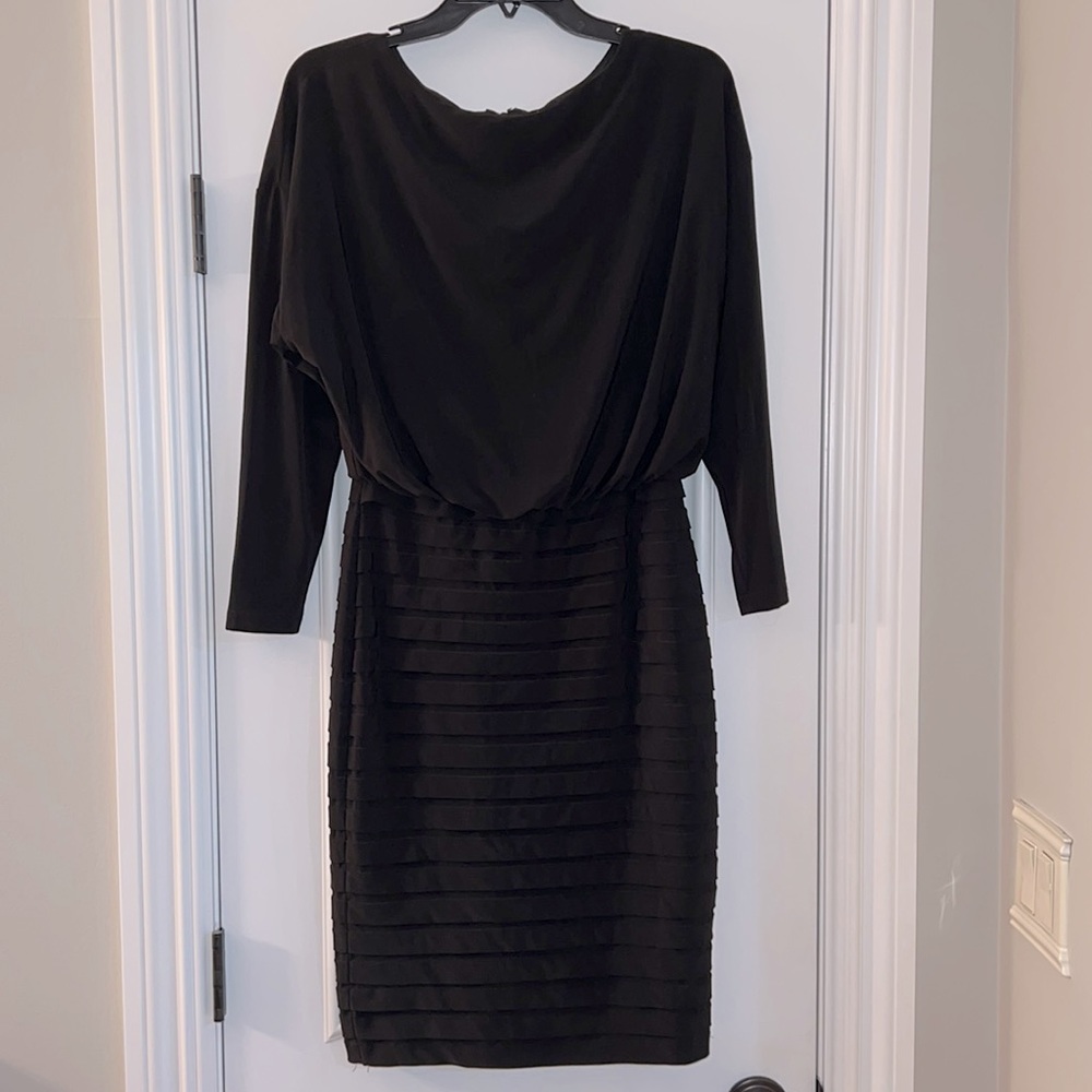 Adriana Papell blouson bandage bodice dress